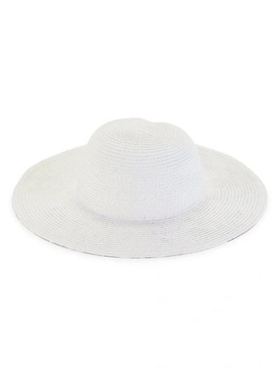 Shop August Hat Company Printed Underbrim Sun Hat In White