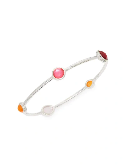 Shop Ippolita Sterling Silver, Orange Carnelian & Clear Quartz Cuff Bracelet