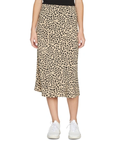 Shop Sanctuary Everyday Printed Midi Skirt In Neutral Spots