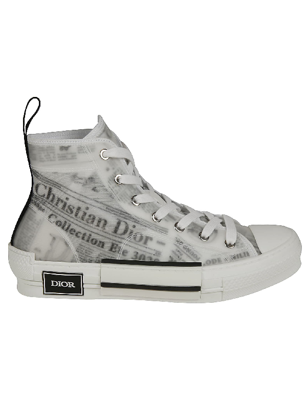 dior sneakers newspaper