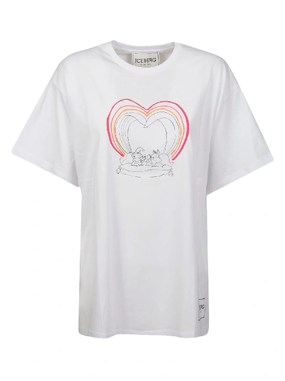 Shop Iceberg Bunny Printed T-shirt In White