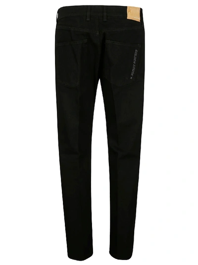 Shop Golden Goose Cropped Slim Jeans In Black Wash