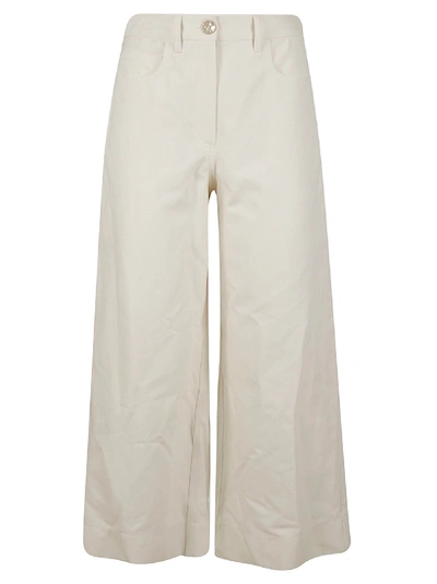 Shop Kenzo Culotte Trousers In White