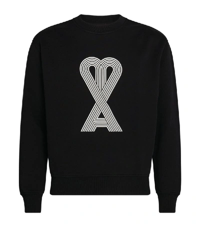 Shop Ami Alexandre Mattiussi Ami Linear Ami De Coeur Sweatshirt