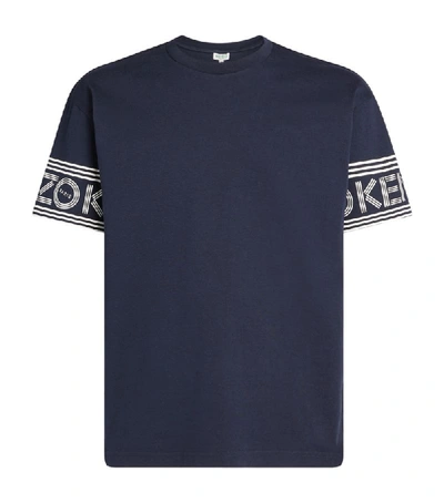 Shop Kenzo Logo-sleeve T-shirt