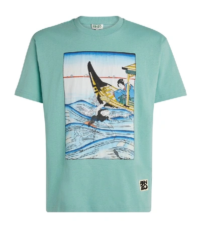 Shop Kenzo Diver Print T-shirt