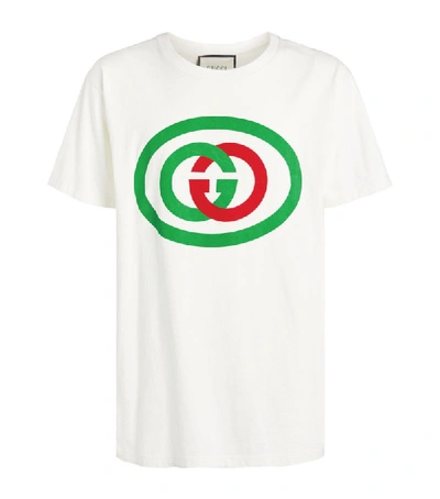 Shop Gucci Interlocking G Logo T-shirt