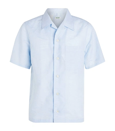 Shop Kenzo Linen-cotton Shirt