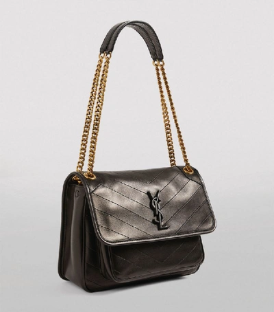 Shop Saint Laurent Medium Niki Lambskin Shoulder Bag