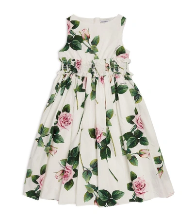 Shop Dolce & Gabbana Kids Tropical Rose Dress (2-6 Years)