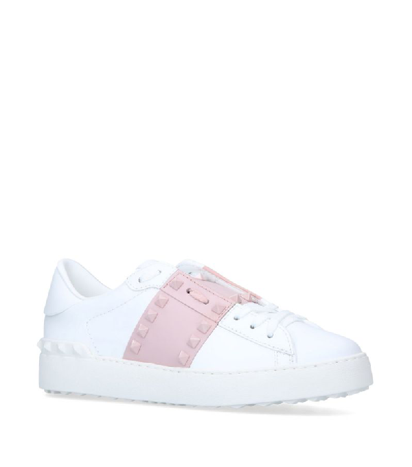 pink valentino rockstud trainers