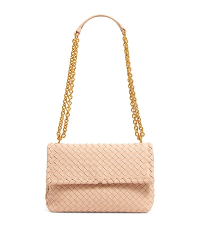 Shop Bottega Veneta Small Leather Olimpia Shoulder Bag