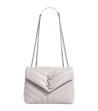 Shop Saint Laurent Mini Cassandra Top-handle Grain De Poudre Shoulder Bag