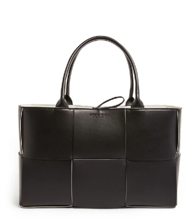 Shop Bottega Veneta Leather Arco Tote Bag