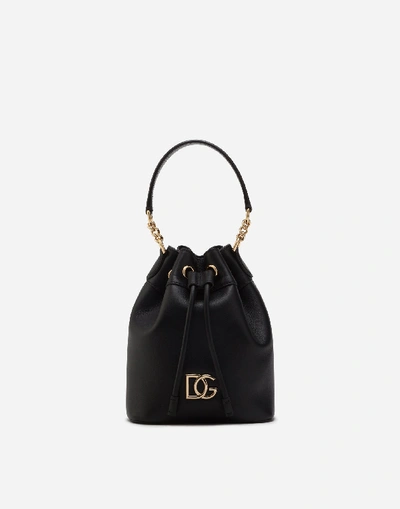 Shop Dolce & Gabbana Small Dg Millennials Bag In Nappa Leather In Black
