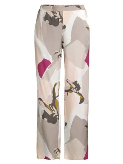 Shop Hanro Phila Graphic Watercolor Floral Pajama Pants In Multi