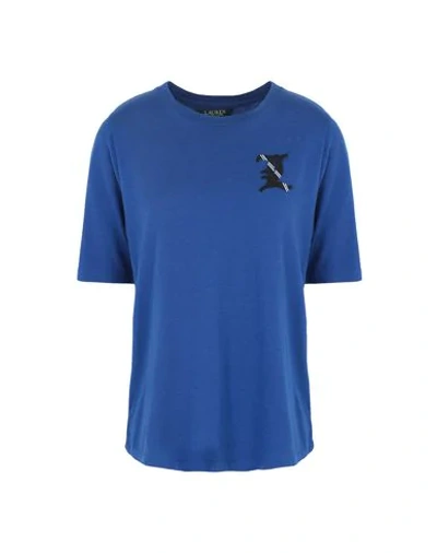 Shop Lauren Ralph Lauren T-shirts In Blue