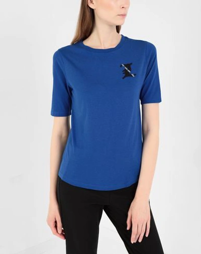 Shop Lauren Ralph Lauren T-shirts In Blue