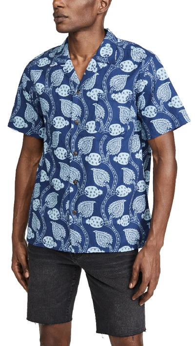 Mollusk Aloha Paisley Pods Short Sleeve Shirt | ModeSens