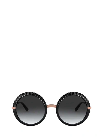 Shop Dolce & Gabbana Dg6130 Black Sunglasses In 501/8g
