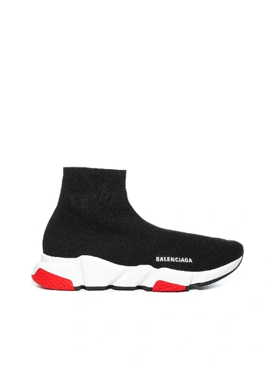 Shop Balenciaga Sneakers In Black White Red