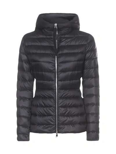 Shop Moncler Amethyste Hooded Quilted Nylon Down Jacket In Nero