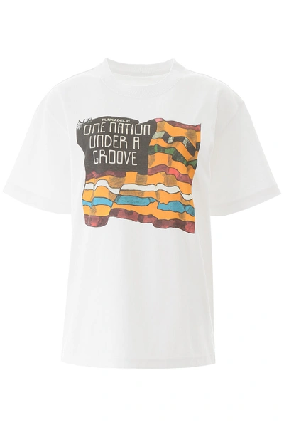 Shop Sacai Funkadelic T-shirt In White (white)