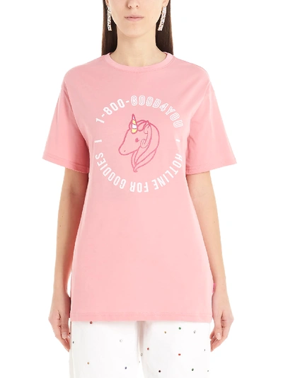 Shop Ireneisgood Unicorn Hot Line T-shirt In Pink