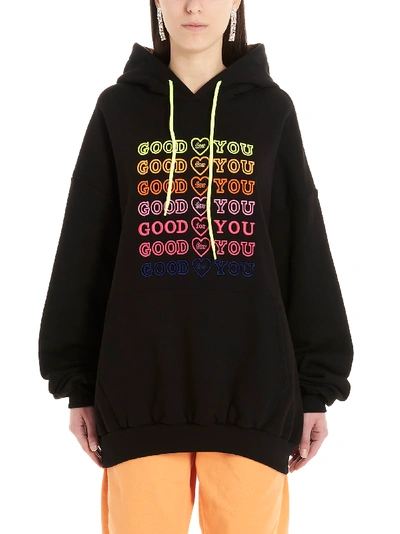 Shop Ireneisgood Good For You Hoodie In Black
