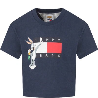 Tommy Hilfiger LOONEY TUNES TEE Print T-shirt Blue | thepadoctor.com