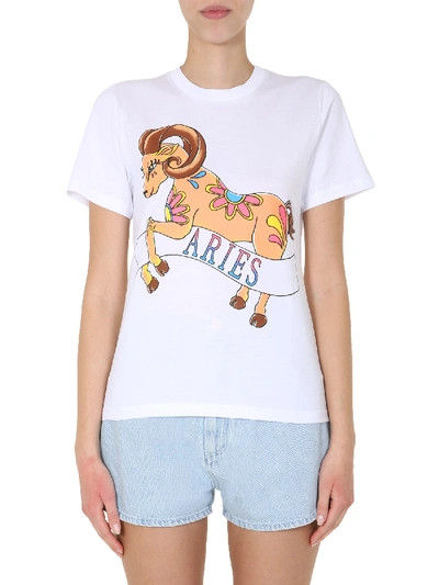 Shop Alberta Ferretti "love Me Starlight" T-shirt In White
