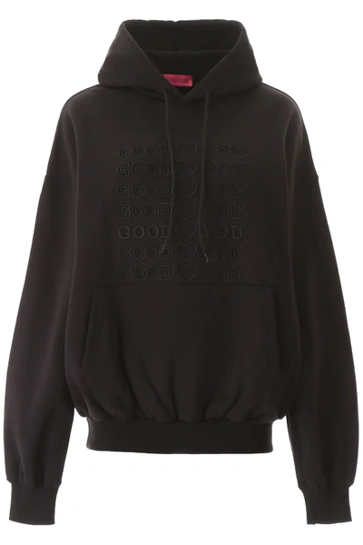 Shop Ireneisgood Good For You Hoodie In Black