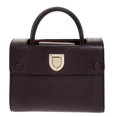 Pre-owned Dior Ever Tote In Burgundy
