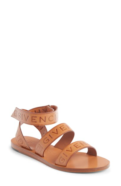 givenchy logo strap sandals
