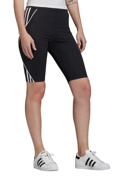 Shop Adidas Originals 3-stripe Bike Shorts In Black