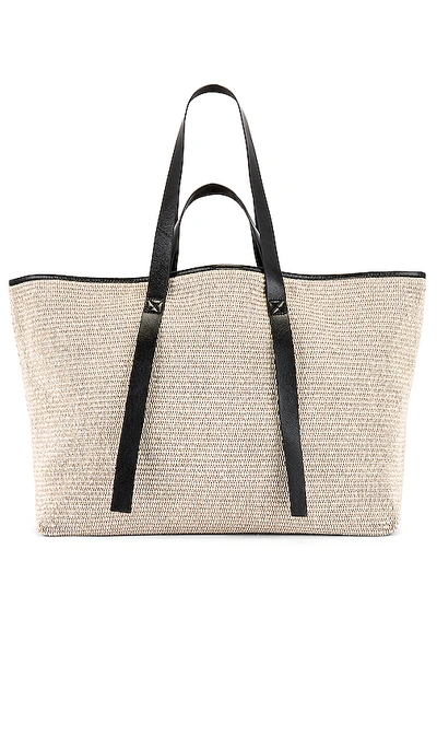 Shop Off-white Commercial Tote In Beige Black