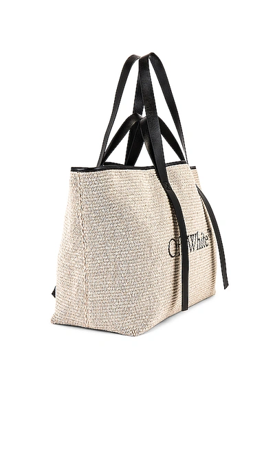 Shop Off-white Commercial Tote In Beige Black