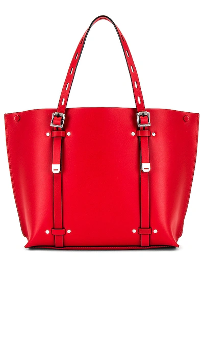 Shop Rag & Bone Mini Field Tote Bag In Fiery Red