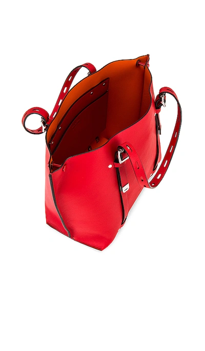 Shop Rag & Bone Mini Field Tote Bag In Fiery Red