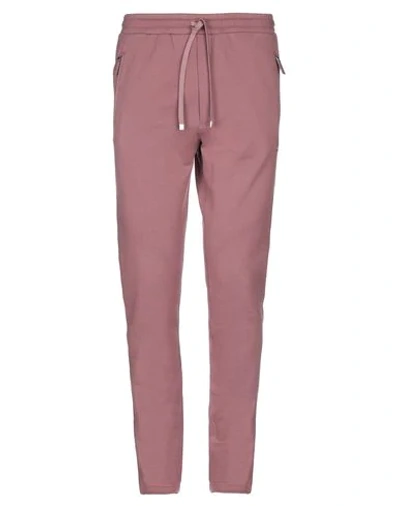 Shop Dolce & Gabbana Casual Pants In Pastel Pink