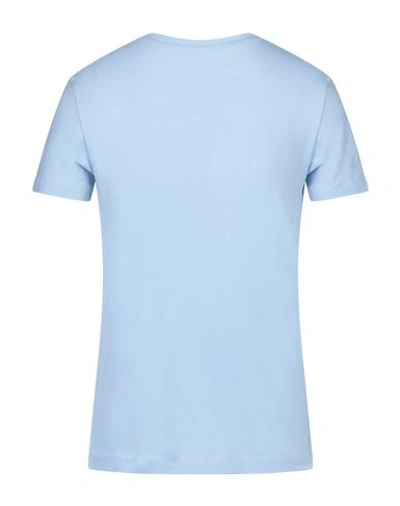 Shop Armani Collezioni T-shirt In Sky Blue
