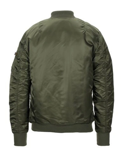 Shop Alpha Industries Man Jacket Dark Green Size L Nylon