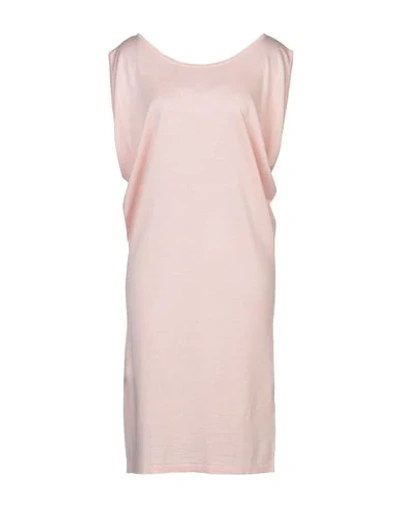 Shop Cruciani Woman Mini Dress Light Pink Size 10 Silk, Linen