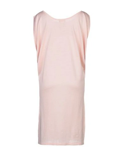 Shop Cruciani Woman Mini Dress Light Pink Size 10 Silk, Linen