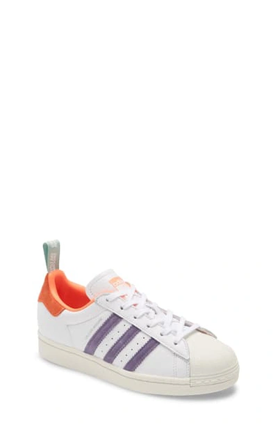 Shop Adidas Originals Superstar J Sneaker In White/ Icey Pink/ Signal Coral