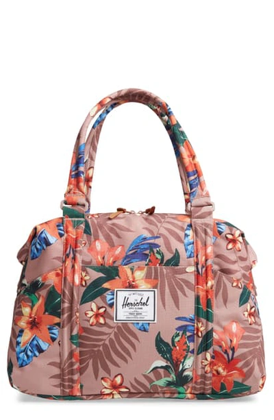 Shop Herschel Supply Co Strand Duffle Bag In Summer Floral Ash Rose