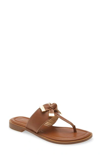 Shop Michael Michael Kors Ripley Sandal In Luggage Leather