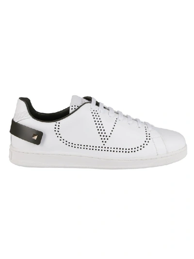 Shop Valentino Garavani Rockstud Sneakers In White