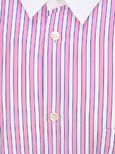 Shop Comme Des Garçons Homme Deux Comme Des Garçons Homme Plus Striped Panelled Shirt In Multi