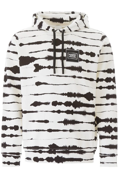 Shop Burberry Printed Hoodie In Multi